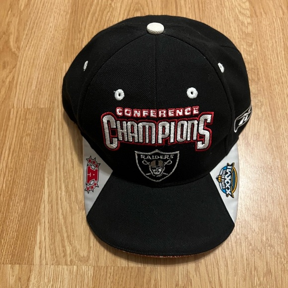 Reebok Other - Vintage 2002 Raiders AFC Championship Super Bowl Hat